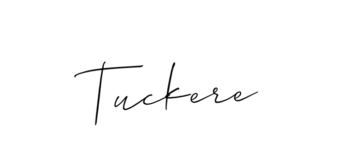 Tuckere stylish signature style. Best Handwritten Sign (Allison_Script) for my name. Handwritten Signature Collection Ideas for my name Tuckere. Tuckere signature style 2 images and pictures png