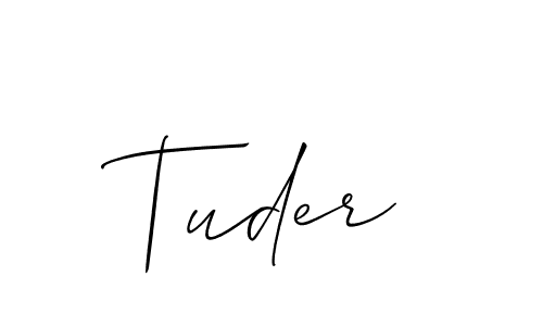 Best and Professional Signature Style for Tuder. Allison_Script Best Signature Style Collection. Tuder signature style 2 images and pictures png