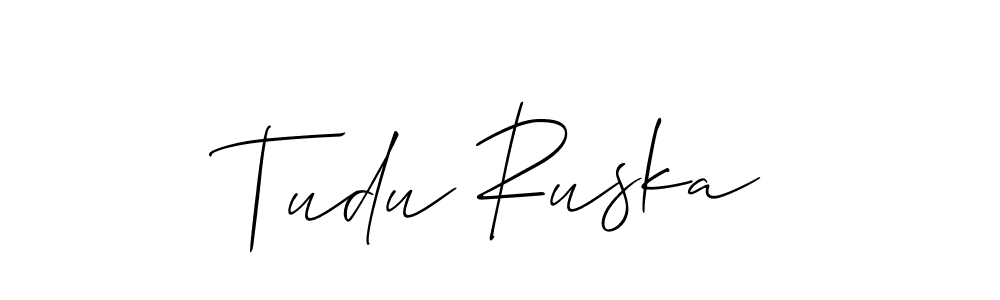 Here are the top 10 professional signature styles for the name Tudu Ruska. These are the best autograph styles you can use for your name. Tudu Ruska signature style 2 images and pictures png