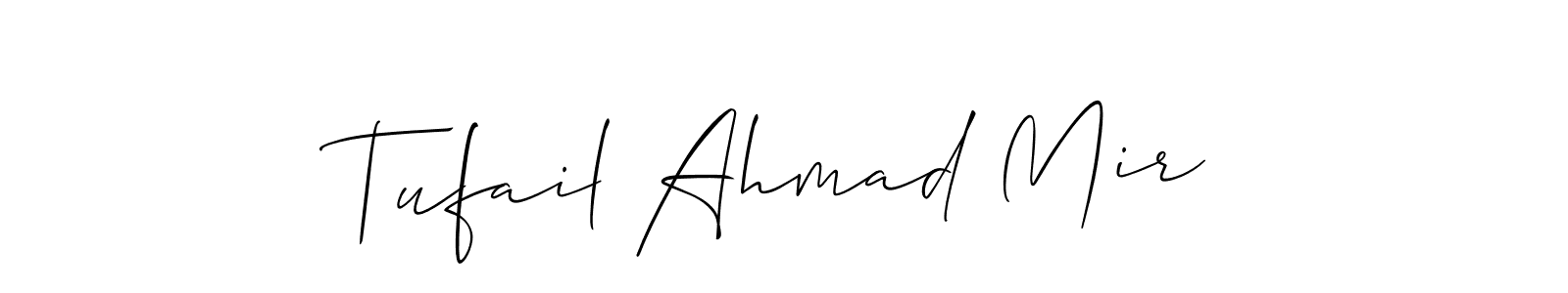 You can use this online signature creator to create a handwritten signature for the name Tufail Ahmad Mir. This is the best online autograph maker. Tufail Ahmad Mir signature style 2 images and pictures png