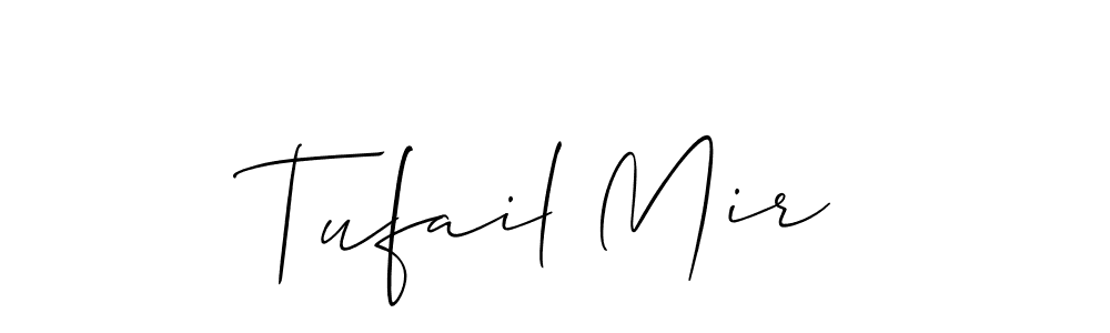 Design your own signature with our free online signature maker. With this signature software, you can create a handwritten (Allison_Script) signature for name Tufail Mir. Tufail Mir signature style 2 images and pictures png