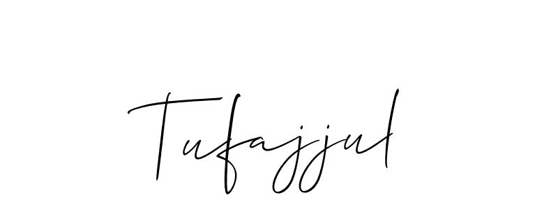 Also we have Tufajjul name is the best signature style. Create professional handwritten signature collection using Allison_Script autograph style. Tufajjul signature style 2 images and pictures png