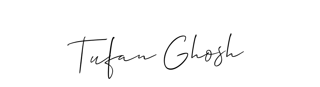 How to make Tufan Ghosh signature? Allison_Script is a professional autograph style. Create handwritten signature for Tufan Ghosh name. Tufan Ghosh signature style 2 images and pictures png