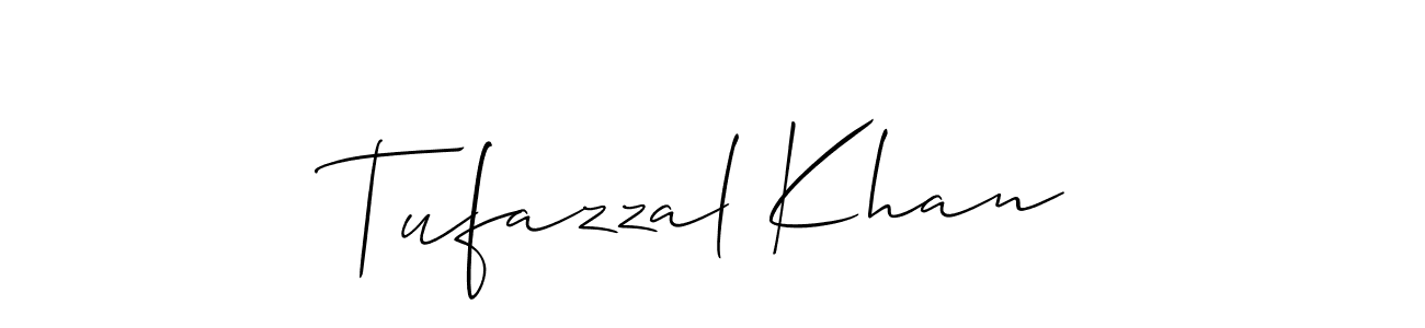 Design your own signature with our free online signature maker. With this signature software, you can create a handwritten (Allison_Script) signature for name Tufazzal Khan. Tufazzal Khan signature style 2 images and pictures png