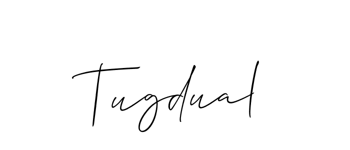 Also You can easily find your signature by using the search form. We will create Tugdual name handwritten signature images for you free of cost using Allison_Script sign style. Tugdual signature style 2 images and pictures png