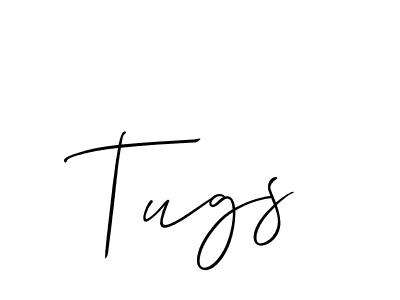 Make a beautiful signature design for name Tugs. With this signature (Allison_Script) style, you can create a handwritten signature for free. Tugs signature style 2 images and pictures png