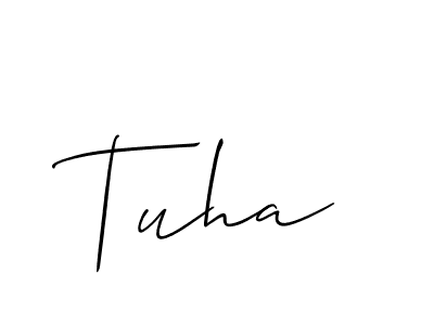 Allison_Script is a professional signature style that is perfect for those who want to add a touch of class to their signature. It is also a great choice for those who want to make their signature more unique. Get Tuha name to fancy signature for free. Tuha signature style 2 images and pictures png