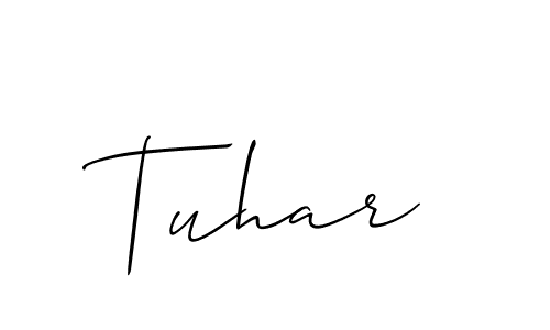 Tuhar stylish signature style. Best Handwritten Sign (Allison_Script) for my name. Handwritten Signature Collection Ideas for my name Tuhar. Tuhar signature style 2 images and pictures png