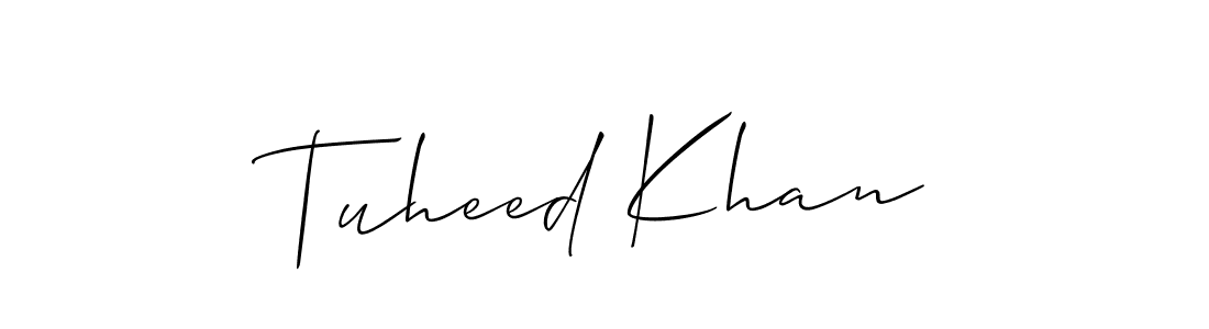 Once you've used our free online signature maker to create your best signature Allison_Script style, it's time to enjoy all of the benefits that Tuheed Khan name signing documents. Tuheed Khan signature style 2 images and pictures png