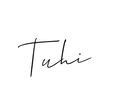 Also we have Tuhi name is the best signature style. Create professional handwritten signature collection using Allison_Script autograph style. Tuhi signature style 2 images and pictures png