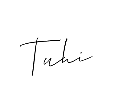 Also we have Tuhi name is the best signature style. Create professional handwritten signature collection using Allison_Script autograph style. Tuhi signature style 2 images and pictures png