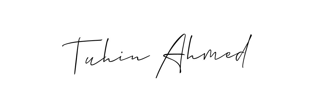 Similarly Allison_Script is the best handwritten signature design. Signature creator online .You can use it as an online autograph creator for name Tuhin Ahmed. Tuhin Ahmed signature style 2 images and pictures png