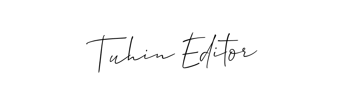 Check out images of Autograph of Tuhin Editor name. Actor Tuhin Editor Signature Style. Allison_Script is a professional sign style online. Tuhin Editor signature style 2 images and pictures png