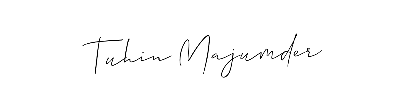 You should practise on your own different ways (Allison_Script) to write your name (Tuhin Majumder) in signature. don't let someone else do it for you. Tuhin Majumder signature style 2 images and pictures png