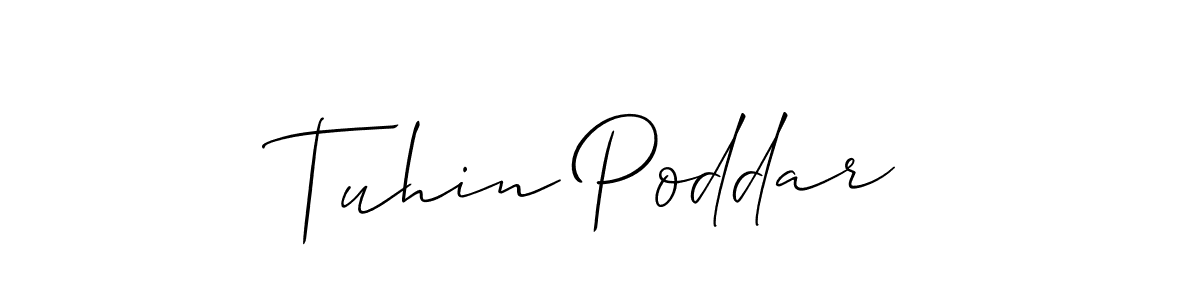 This is the best signature style for the Tuhin Poddar name. Also you like these signature font (Allison_Script). Mix name signature. Tuhin Poddar signature style 2 images and pictures png