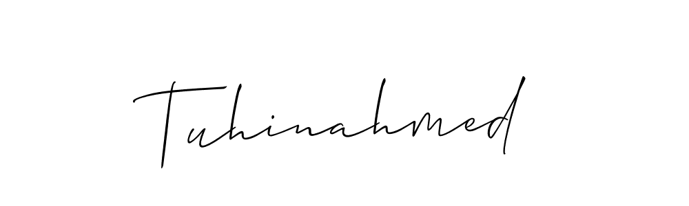 Make a short Tuhinahmed signature style. Manage your documents anywhere anytime using Allison_Script. Create and add eSignatures, submit forms, share and send files easily. Tuhinahmed signature style 2 images and pictures png