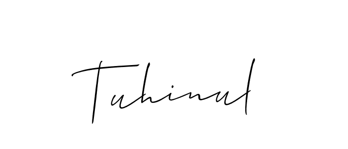 You can use this online signature creator to create a handwritten signature for the name Tuhinul. This is the best online autograph maker. Tuhinul signature style 2 images and pictures png