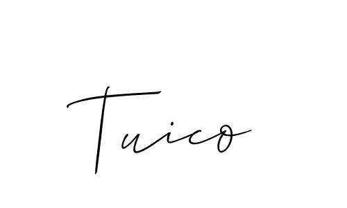 How to make Tuico name signature. Use Allison_Script style for creating short signs online. This is the latest handwritten sign. Tuico signature style 2 images and pictures png