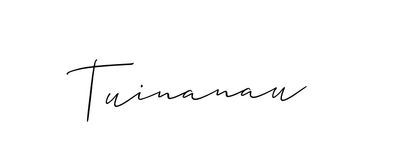 How to make Tuinanau signature? Allison_Script is a professional autograph style. Create handwritten signature for Tuinanau name. Tuinanau signature style 2 images and pictures png