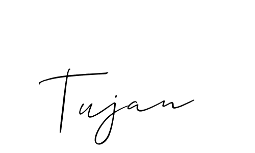 if you are searching for the best signature style for your name Tujan. so please give up your signature search. here we have designed multiple signature styles  using Allison_Script. Tujan signature style 2 images and pictures png