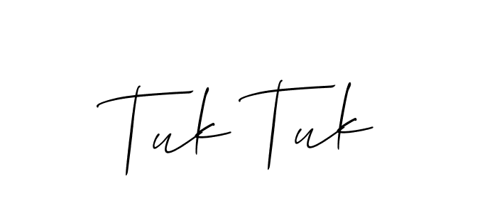 You should practise on your own different ways (Allison_Script) to write your name (Tuk Tuk) in signature. don't let someone else do it for you. Tuk Tuk signature style 2 images and pictures png