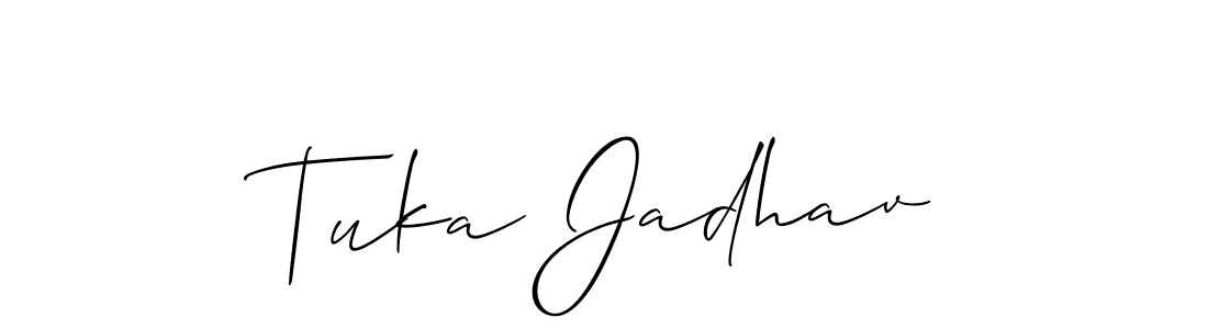 Once you've used our free online signature maker to create your best signature Allison_Script style, it's time to enjoy all of the benefits that Tuka Jadhav name signing documents. Tuka Jadhav signature style 2 images and pictures png