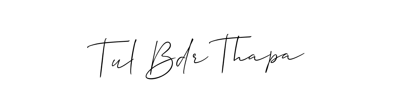 Check out images of Autograph of Tul Bdr Thapa name. Actor Tul Bdr Thapa Signature Style. Allison_Script is a professional sign style online. Tul Bdr Thapa signature style 2 images and pictures png