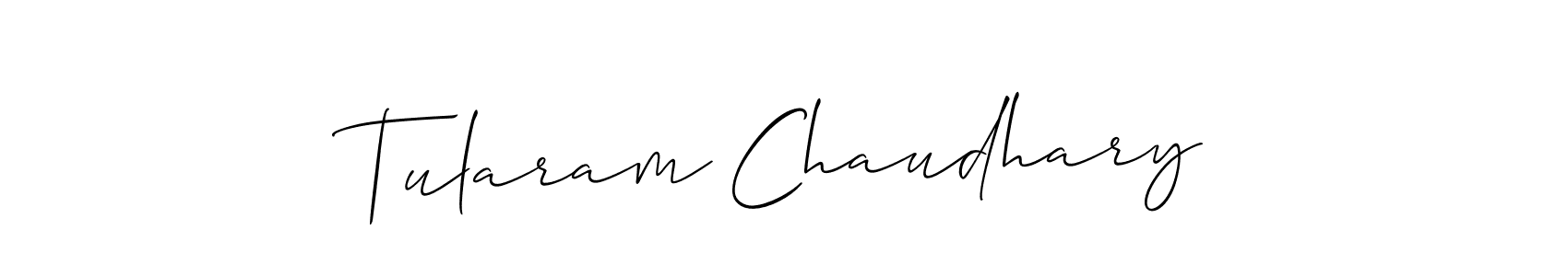 Make a short Tularam Chaudhary signature style. Manage your documents anywhere anytime using Allison_Script. Create and add eSignatures, submit forms, share and send files easily. Tularam Chaudhary signature style 2 images and pictures png
