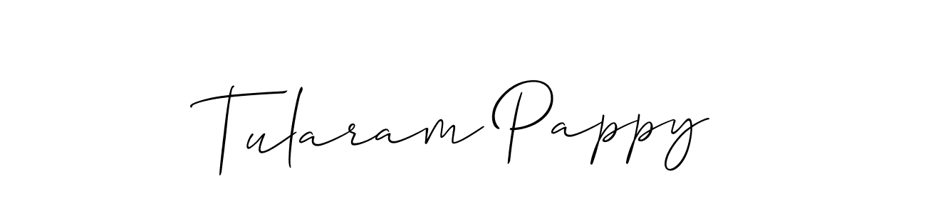 How to make Tularam Pappy signature? Allison_Script is a professional autograph style. Create handwritten signature for Tularam Pappy name. Tularam Pappy signature style 2 images and pictures png