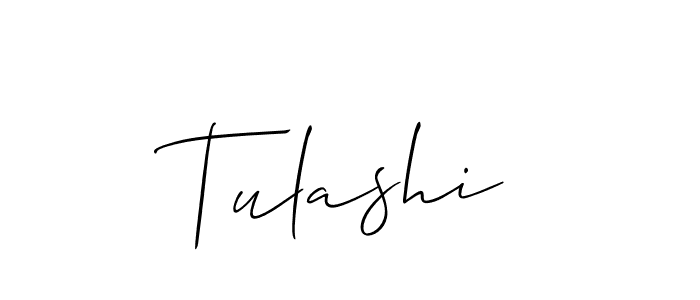 Also You can easily find your signature by using the search form. We will create Tulashi name handwritten signature images for you free of cost using Allison_Script sign style. Tulashi signature style 2 images and pictures png