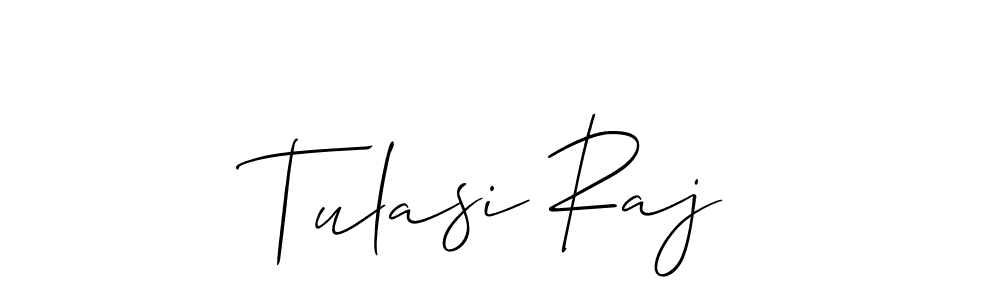 Allison_Script is a professional signature style that is perfect for those who want to add a touch of class to their signature. It is also a great choice for those who want to make their signature more unique. Get Tulasi Raj name to fancy signature for free. Tulasi Raj signature style 2 images and pictures png