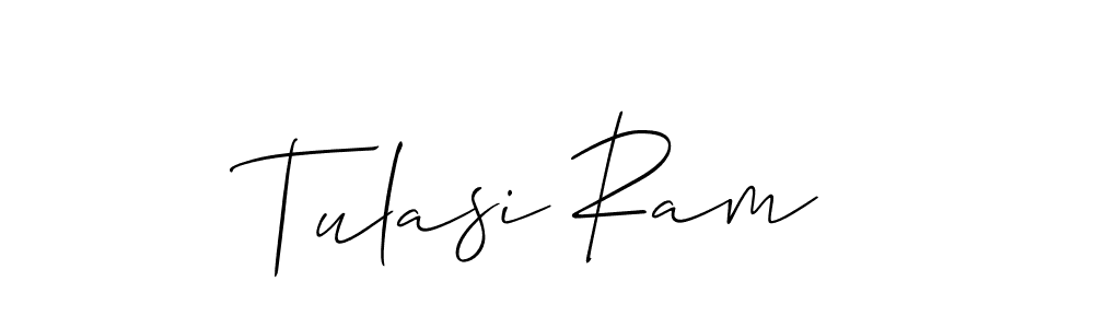 Use a signature maker to create a handwritten signature online. With this signature software, you can design (Allison_Script) your own signature for name Tulasi Ram. Tulasi Ram signature style 2 images and pictures png