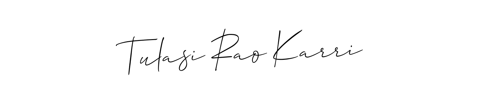 Best and Professional Signature Style for Tulasi Rao Karri. Allison_Script Best Signature Style Collection. Tulasi Rao Karri signature style 2 images and pictures png