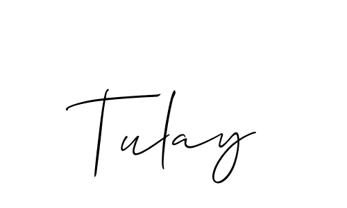 Allison_Script is a professional signature style that is perfect for those who want to add a touch of class to their signature. It is also a great choice for those who want to make their signature more unique. Get Tulay name to fancy signature for free. Tulay signature style 2 images and pictures png