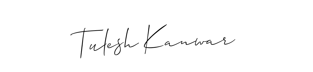 Make a beautiful signature design for name Tulesh Kanwar. Use this online signature maker to create a handwritten signature for free. Tulesh Kanwar signature style 2 images and pictures png