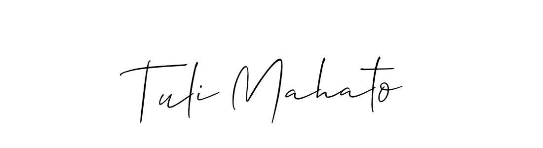 Best and Professional Signature Style for Tuli Mahato. Allison_Script Best Signature Style Collection. Tuli Mahato signature style 2 images and pictures png