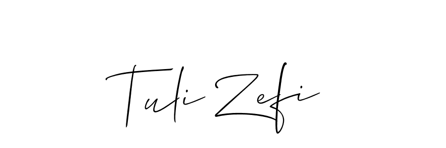 Check out images of Autograph of Tuli Zefi name. Actor Tuli Zefi Signature Style. Allison_Script is a professional sign style online. Tuli Zefi signature style 2 images and pictures png