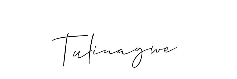 Tulinagwe stylish signature style. Best Handwritten Sign (Allison_Script) for my name. Handwritten Signature Collection Ideas for my name Tulinagwe. Tulinagwe signature style 2 images and pictures png