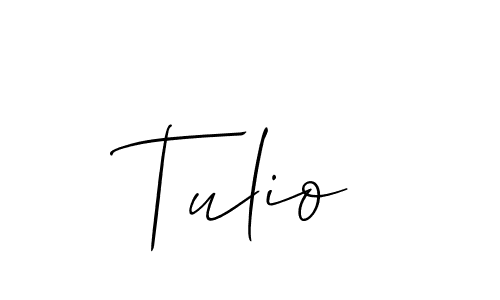 Create a beautiful signature design for name Tulio. With this signature (Allison_Script) fonts, you can make a handwritten signature for free. Tulio signature style 2 images and pictures png