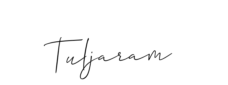 How to make Tuljaram signature? Allison_Script is a professional autograph style. Create handwritten signature for Tuljaram name. Tuljaram signature style 2 images and pictures png