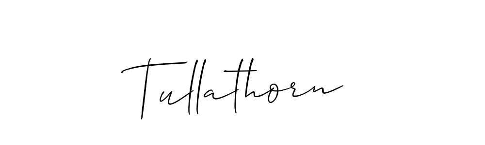 Make a beautiful signature design for name Tullathorn. With this signature (Allison_Script) style, you can create a handwritten signature for free. Tullathorn signature style 2 images and pictures png