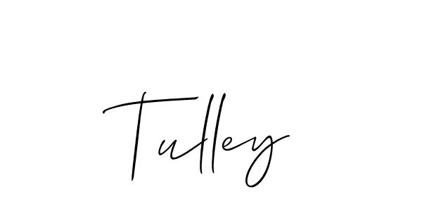 Design your own signature with our free online signature maker. With this signature software, you can create a handwritten (Allison_Script) signature for name Tulley. Tulley signature style 2 images and pictures png