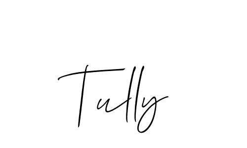 It looks lik you need a new signature style for name Tully. Design unique handwritten (Allison_Script) signature with our free signature maker in just a few clicks. Tully signature style 2 images and pictures png