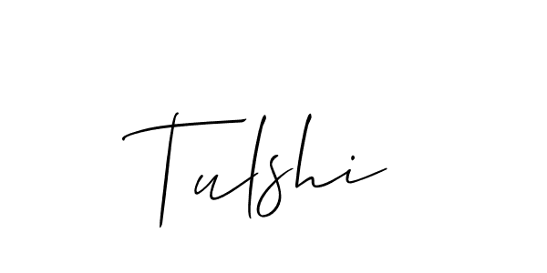 How to make Tulshi name signature. Use Allison_Script style for creating short signs online. This is the latest handwritten sign. Tulshi signature style 2 images and pictures png