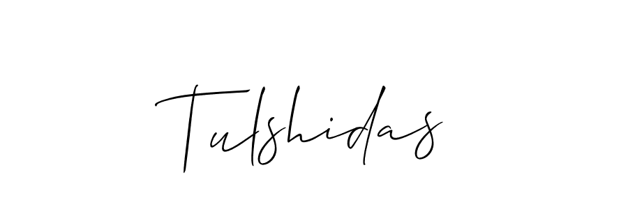 How to make Tulshidas signature? Allison_Script is a professional autograph style. Create handwritten signature for Tulshidas name. Tulshidas signature style 2 images and pictures png