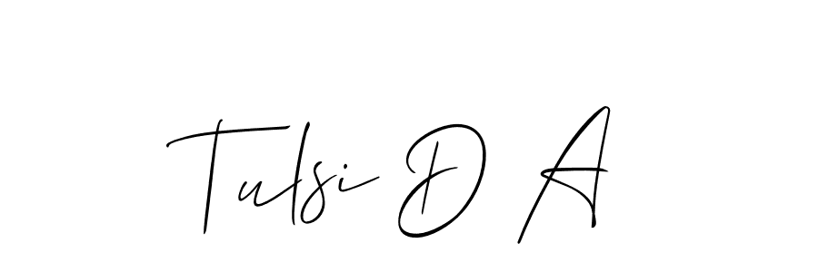 You can use this online signature creator to create a handwritten signature for the name Tulsi D A. This is the best online autograph maker. Tulsi D A signature style 2 images and pictures png