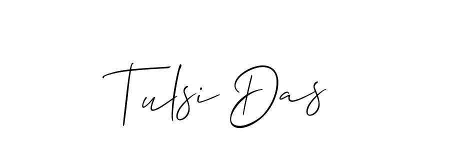 Similarly Allison_Script is the best handwritten signature design. Signature creator online .You can use it as an online autograph creator for name Tulsi Das. Tulsi Das signature style 2 images and pictures png