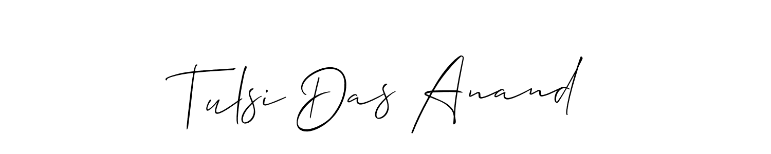 Make a beautiful signature design for name Tulsi Das Anand. Use this online signature maker to create a handwritten signature for free. Tulsi Das Anand signature style 2 images and pictures png