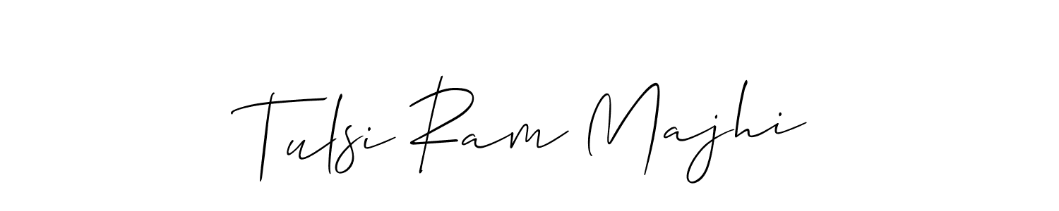 Tulsi Ram Majhi stylish signature style. Best Handwritten Sign (Allison_Script) for my name. Handwritten Signature Collection Ideas for my name Tulsi Ram Majhi. Tulsi Ram Majhi signature style 2 images and pictures png