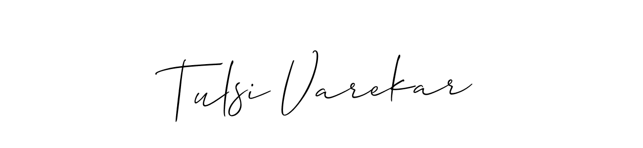 Best and Professional Signature Style for Tulsi Varekar. Allison_Script Best Signature Style Collection. Tulsi Varekar signature style 2 images and pictures png